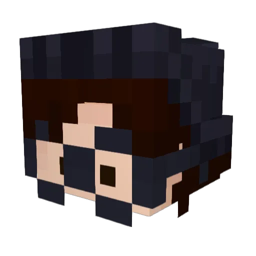 DinoClaw007 Minecraft avatar head, 3D render