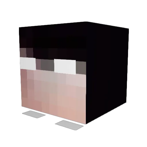 DinoCoffeee Minecraft avatar head, 3D render
