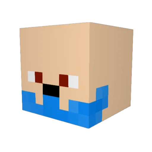 DinoDude85 Minecraft avatar head, 3D render