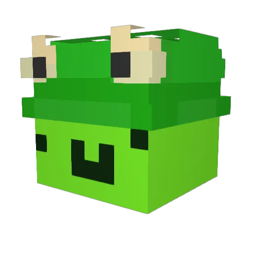 DinoEquality Minecraft avatar head, 3D render