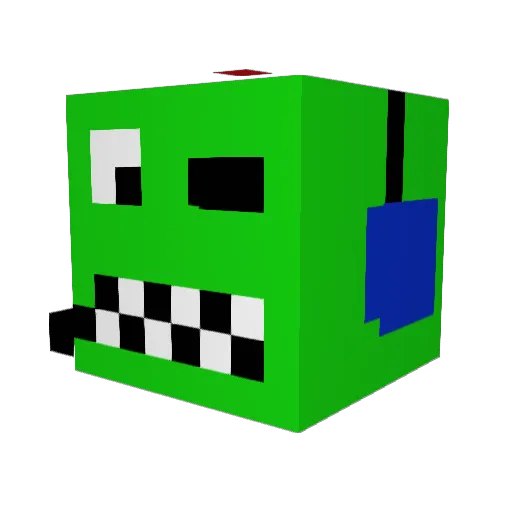 DinoGamer2446 Minecraft avatar head, 3D render