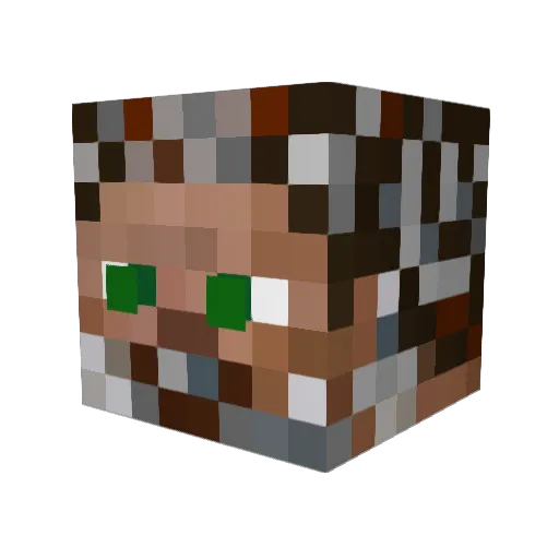 DinoHimself Minecraft avatar head, 3D render