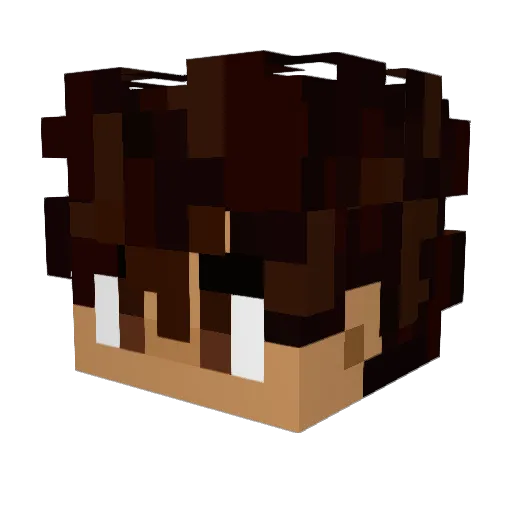 DinoJoe558 Minecraft avatar head, 3D render