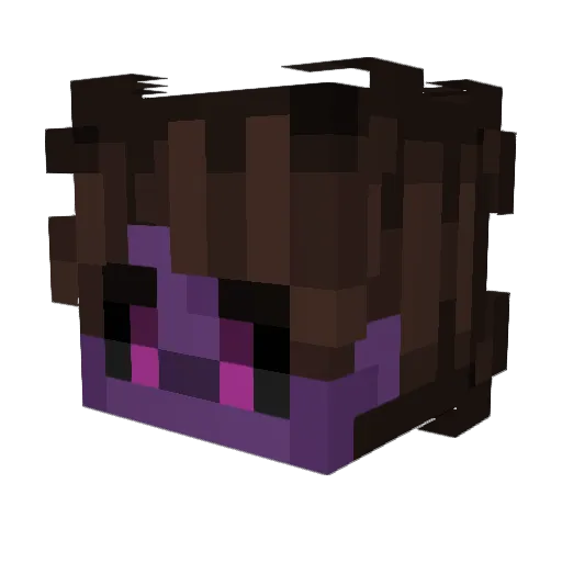 DinoKing3 Minecraft avatar head, 3D render