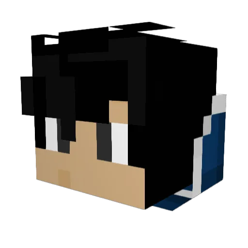 DinoManRexor Minecraft avatar head, 3D render