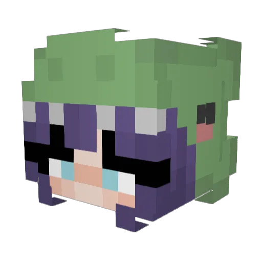 DinoMyBeloved Minecraft avatar head, 3D render