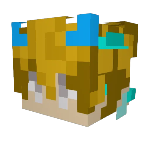 DinoNuggieDevin Minecraft avatar head, 3D render
