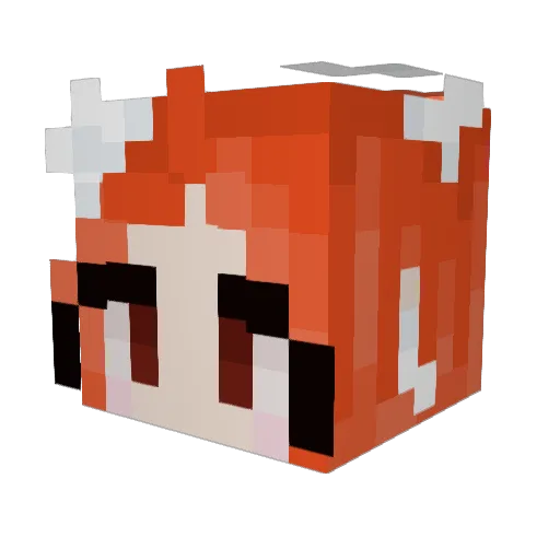 DinoNuggys1 Minecraft avatar head, 3D render