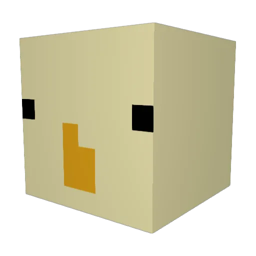 DinoOctopus Minecraft avatar head, 3D render