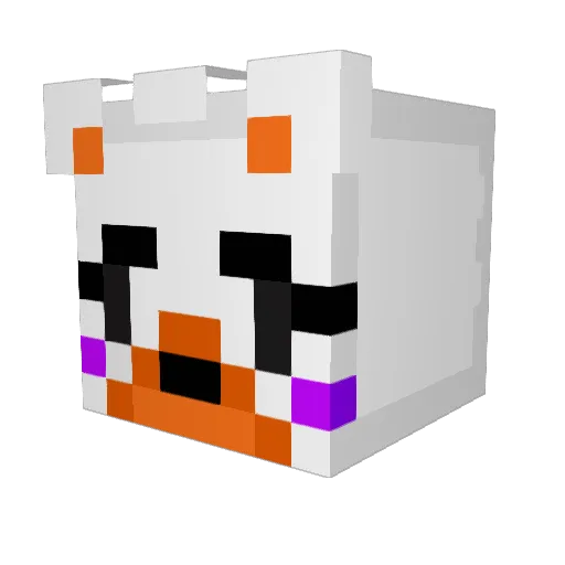 DinoPower1234 Minecraft avatar head, 3D render