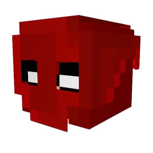 DinoPrestige Minecraft avatar head, 3D render