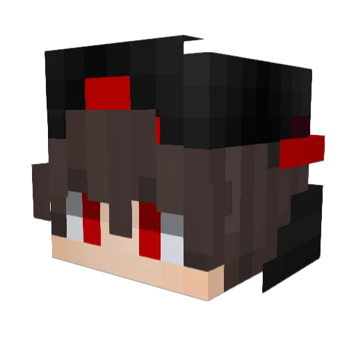 DinoRexBox Minecraft avatar head, 3D render