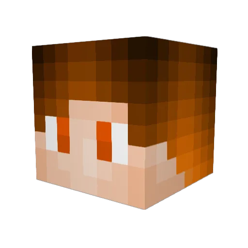 Dino_GJ Minecraft avatar head, 3D render
