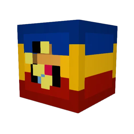 Dino_Romania Minecraft avatar head, 3D render
