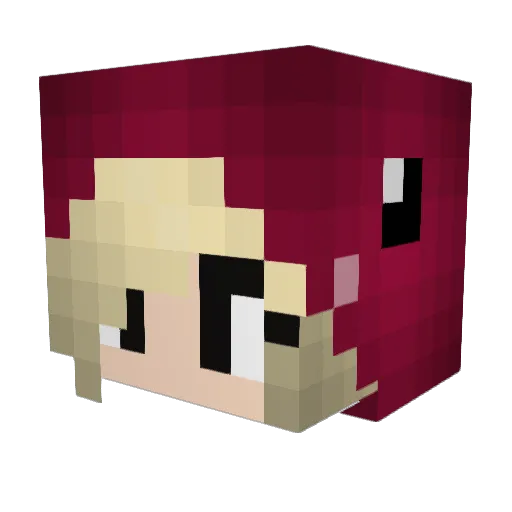 Dino_Rrr Minecraft avatar head, 3D render