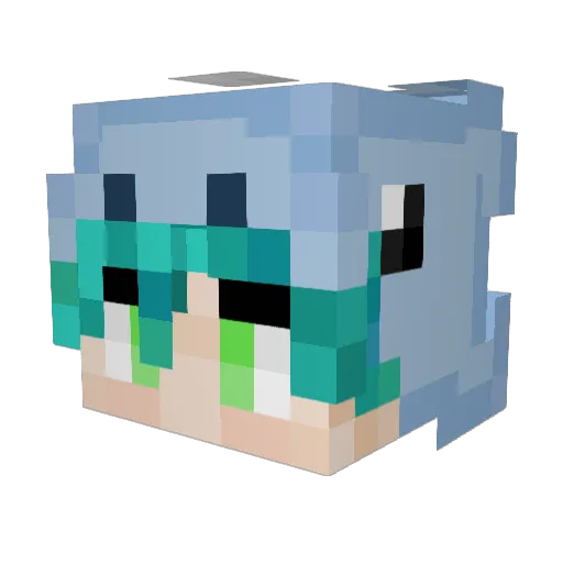 Dino_Twig Minecraft avatar head, 3D render