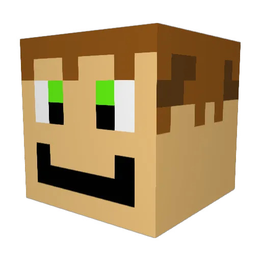 Dino_leon15 Minecraft avatar head, 3D render