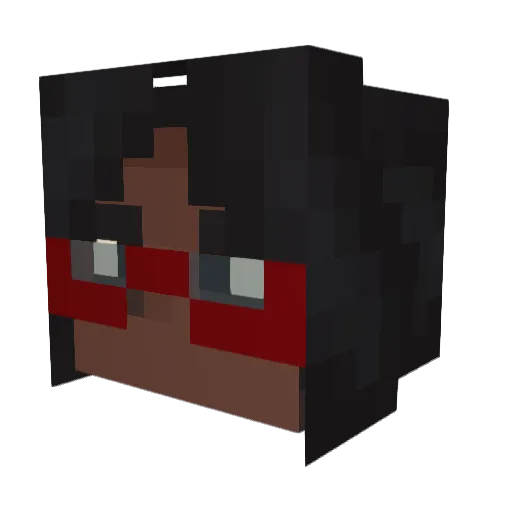 Dino_swords Minecraft avatar head, 3D render