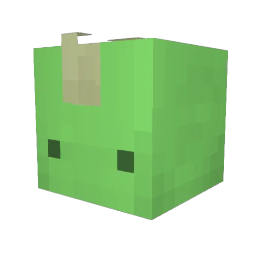 Dinofist_011 Minecraft avatar head, 3D render