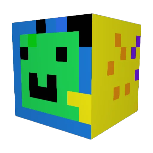Dinofyr Minecraft avatar head, 3D render
