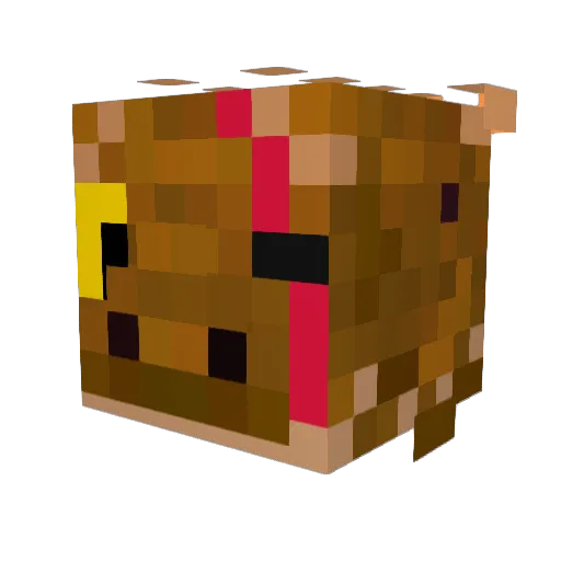 Dinogamer78 Minecraft avatar head, 3D render