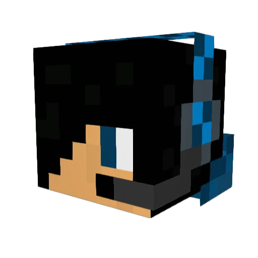 Dinoman112 Minecraft avatar head, 3D render