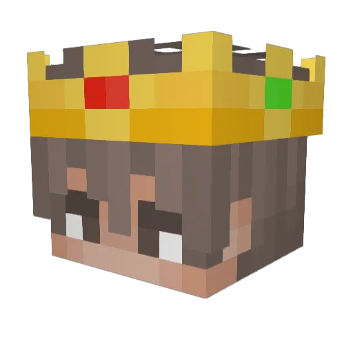 Dinoman_XP Minecraft avatar head, 3D render
