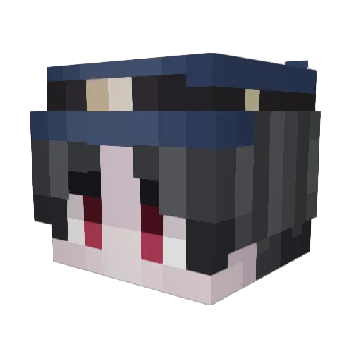 Dinomine22 Minecraft avatar head, 3D render