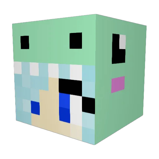 Dinooo_kayy Minecraft avatar head, 3D render