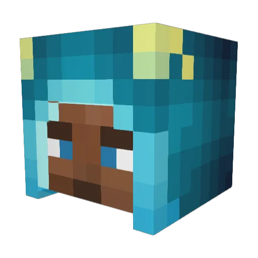 Dinorang001 Minecraft avatar head, 3D render