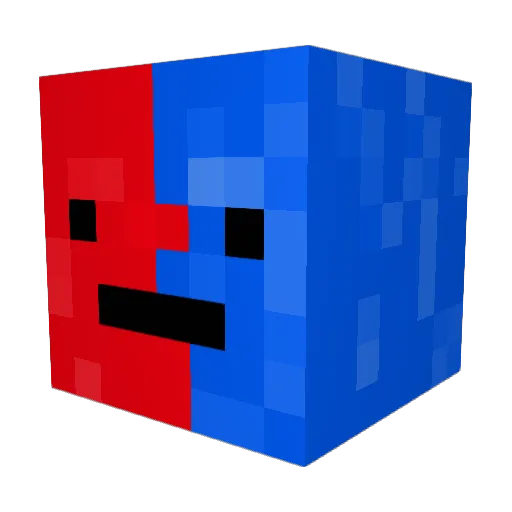 DinosGoldBean Minecraft avatar head, 3D render