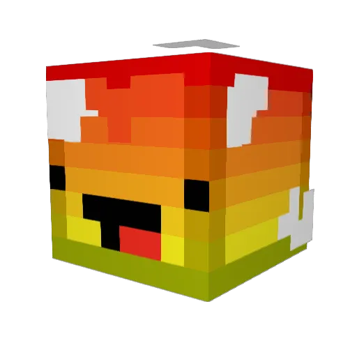 Dinosaur1262 Minecraft avatar head, 3D render