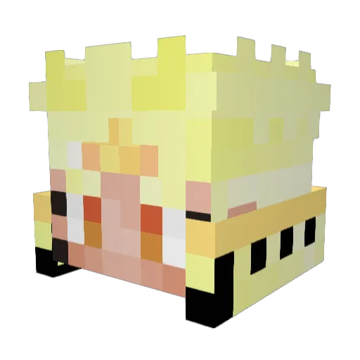 Dinosaurbones33 Minecraft avatar head, 3D render