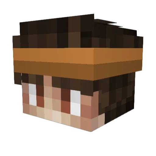 Dinosauro___ Minecraft avatar head, 3D render