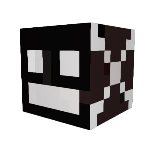 Dinosaurus1 Minecraft avatar head, 3D render