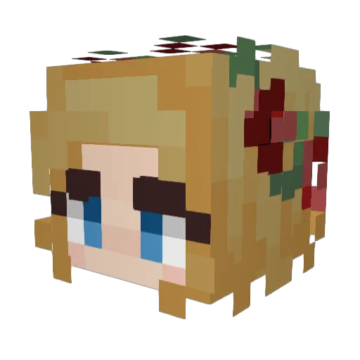 DinosaurusNuggys Minecraft avatar head, 3D render