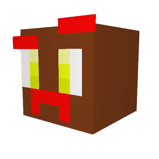 Dinosaurus_Poop Minecraft avatar head, 3D render