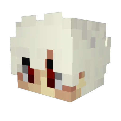 Dinoschnitzel10 Minecraft avatar head, 3D render