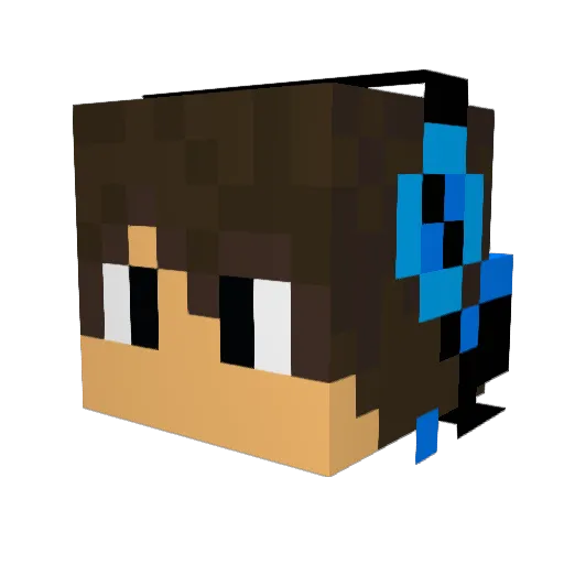Dinosharky56 Minecraft avatar head, 3D render