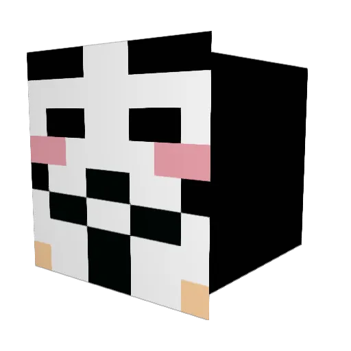 Dinosrawrs_ Minecraft avatar head, 3D render