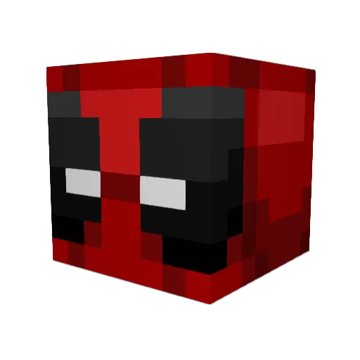 Dinotikki Minecraft avatar head, 3D render