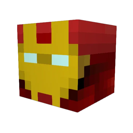 Dinoz0 Minecraft avatar head, 3D render