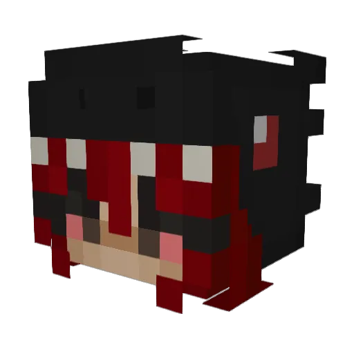 Dinozar_pl Minecraft avatar head, 3D render
