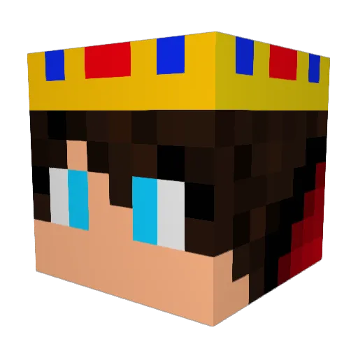 Dinu1648 Minecraft avatar head, 3D render