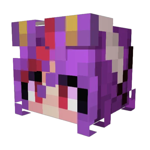 DinuGume Minecraft avatar head, 3D render