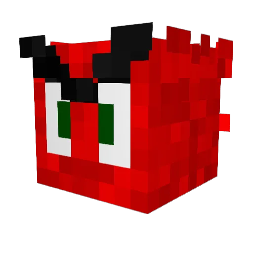 Dio737 Minecraft avatar head, 3D render