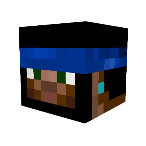DioBrandon Minecraft avatar head, 3D render