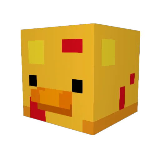 DioKen Minecraft avatar head, 3D render