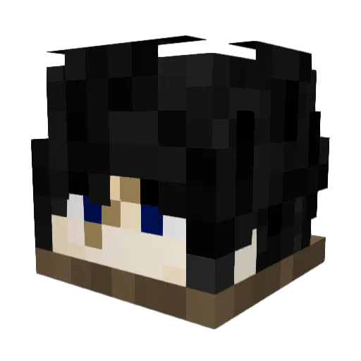 DioXD_ Minecraft avatar head, 3D render