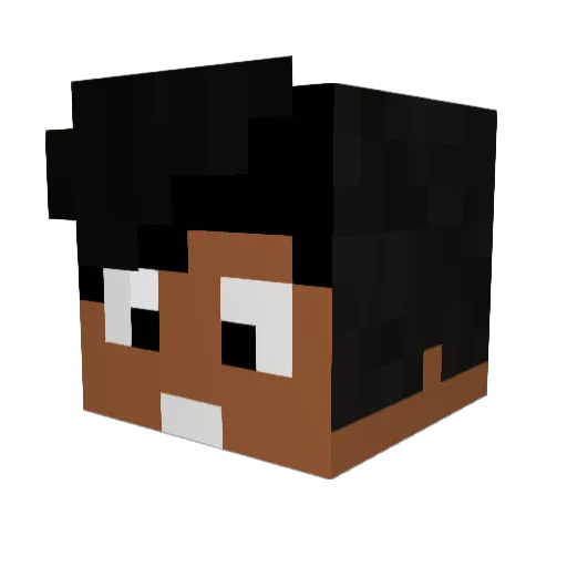 DioXeno Minecraft avatar head, 3D render